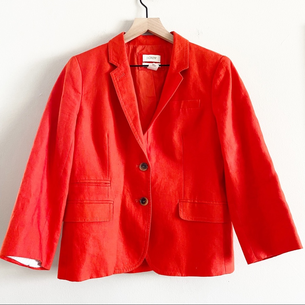 J. Crew Linen Schoolboy Blazer